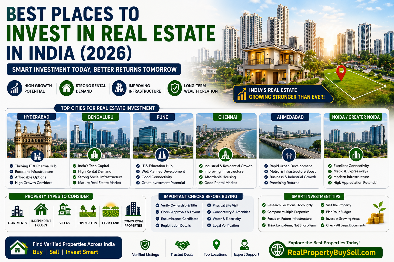 Best Places to Invest in Real Estate in India (2026): A Complete Buyer\'s Guide
