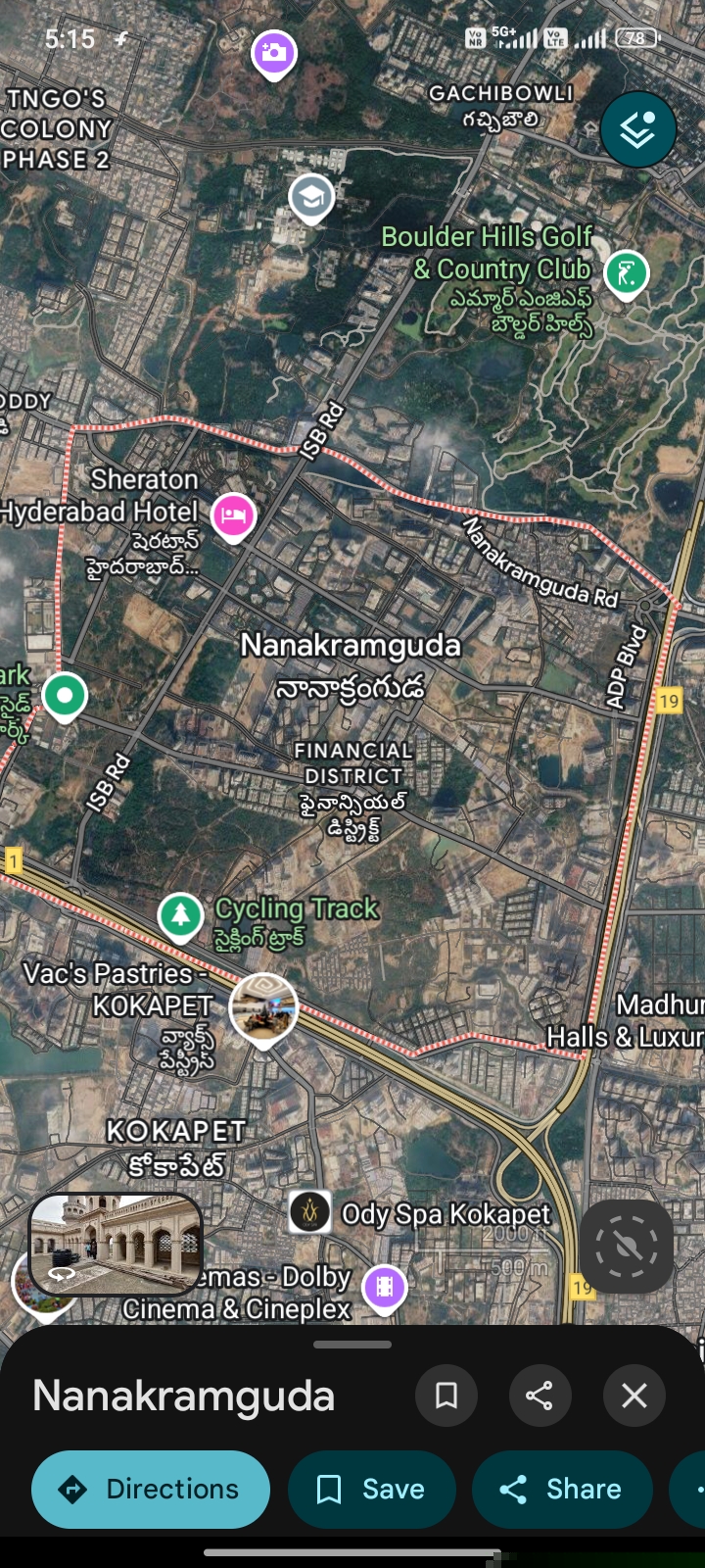4.39 Acres Premium Commercial Land for Sale at Wipro Circle, Financial District, Nanakramguda, Hyderabad