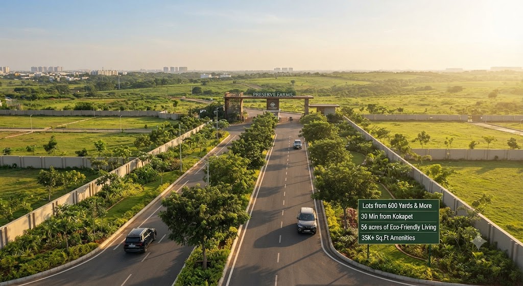 Eco-Friendly Luxury Farm & Garden Plots at Preserve Farms | 30 Mins from Kokapet in Mokila
